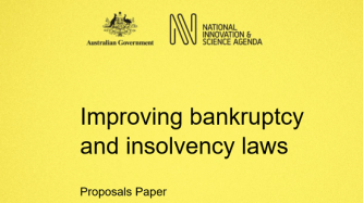 Innovation agenda's bankruptcy reform needs more caution