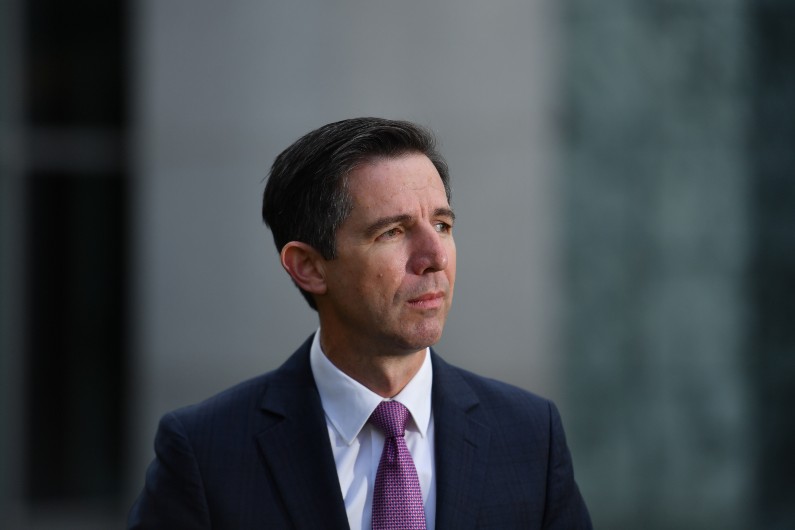 Finance minister Simon Birmingham