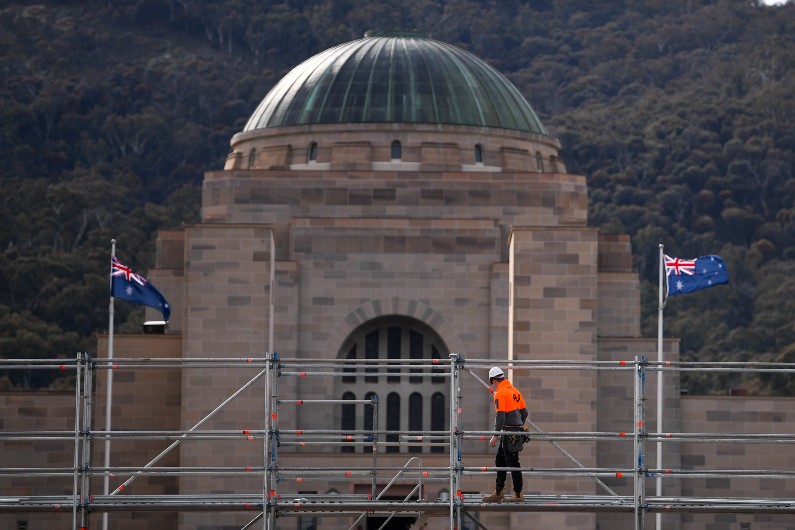 Redevelopment can begin at the Australian War Memorial.